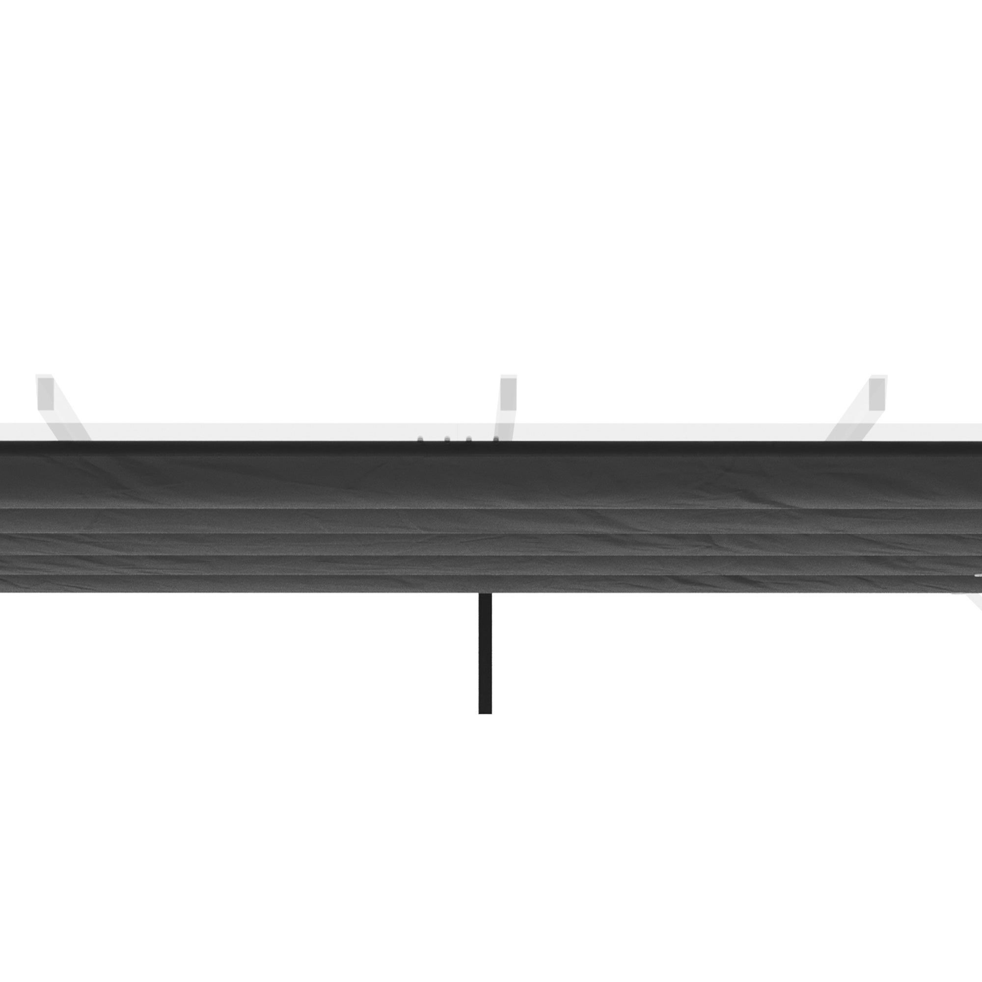 Cubierta para Pérgola Outsunny Tela Poliéster Gris Oscuro 250x255x6 cm - 6