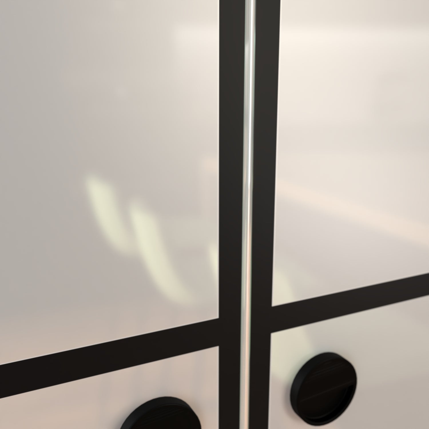 KIT connecteur pour double porte avec rail noir apparent - AURYS NORMANDIE - 5