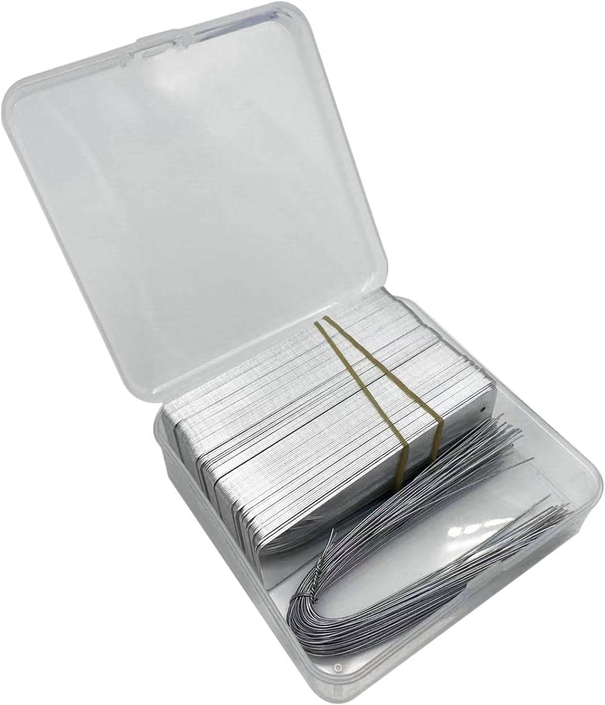 Aluminiowe etykiety do roślin, dwustronne etykiety z folii metalowej do pisania, dwustronne metalowe etykiety do pisania