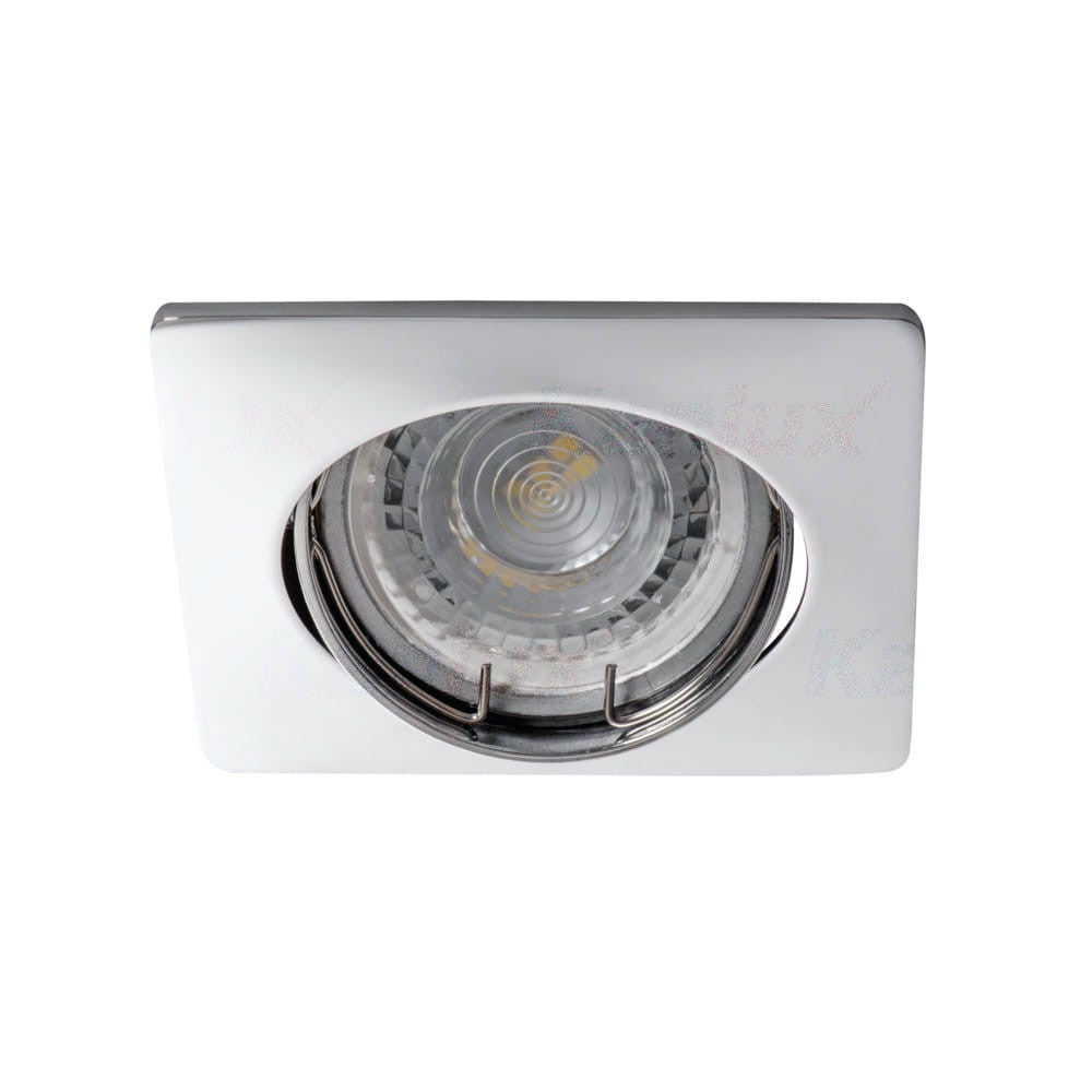 Oprawa sufitowa wpuszczana Nesta chromowana 1xGX5.3 / GU10x35W kwadratowa ruchoma IP20 wym: 8 x 8 cm aluminium Kanlux