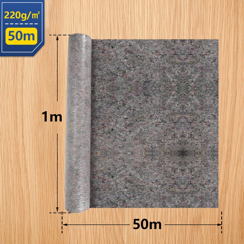 50m Toile protection peintre Bâche de peinture Non-tissé de peintre Peindre Polaire De Protection Couverture 220 g/m² - 2