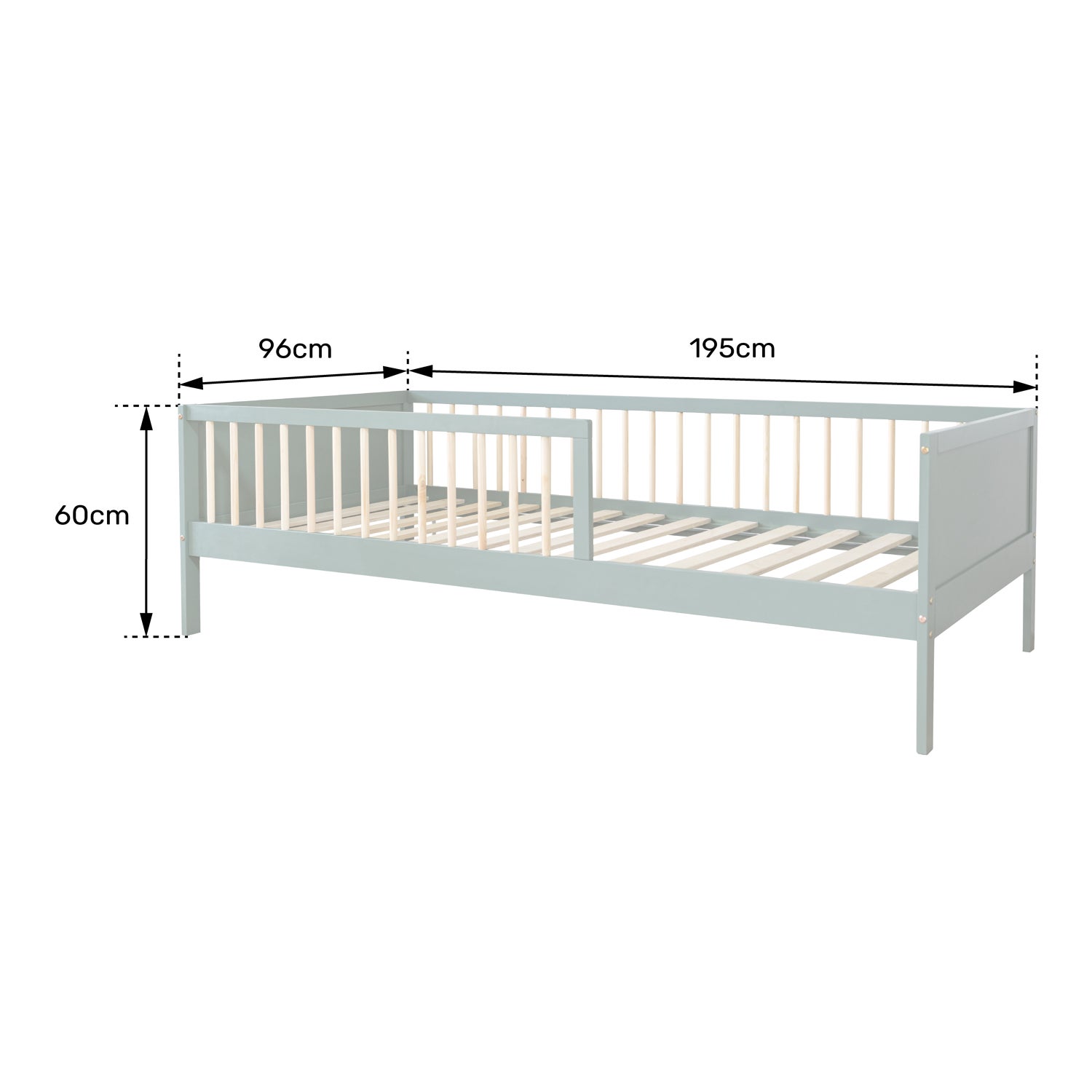 Cama nido infantil 190x90cm blanco ADAM - 7