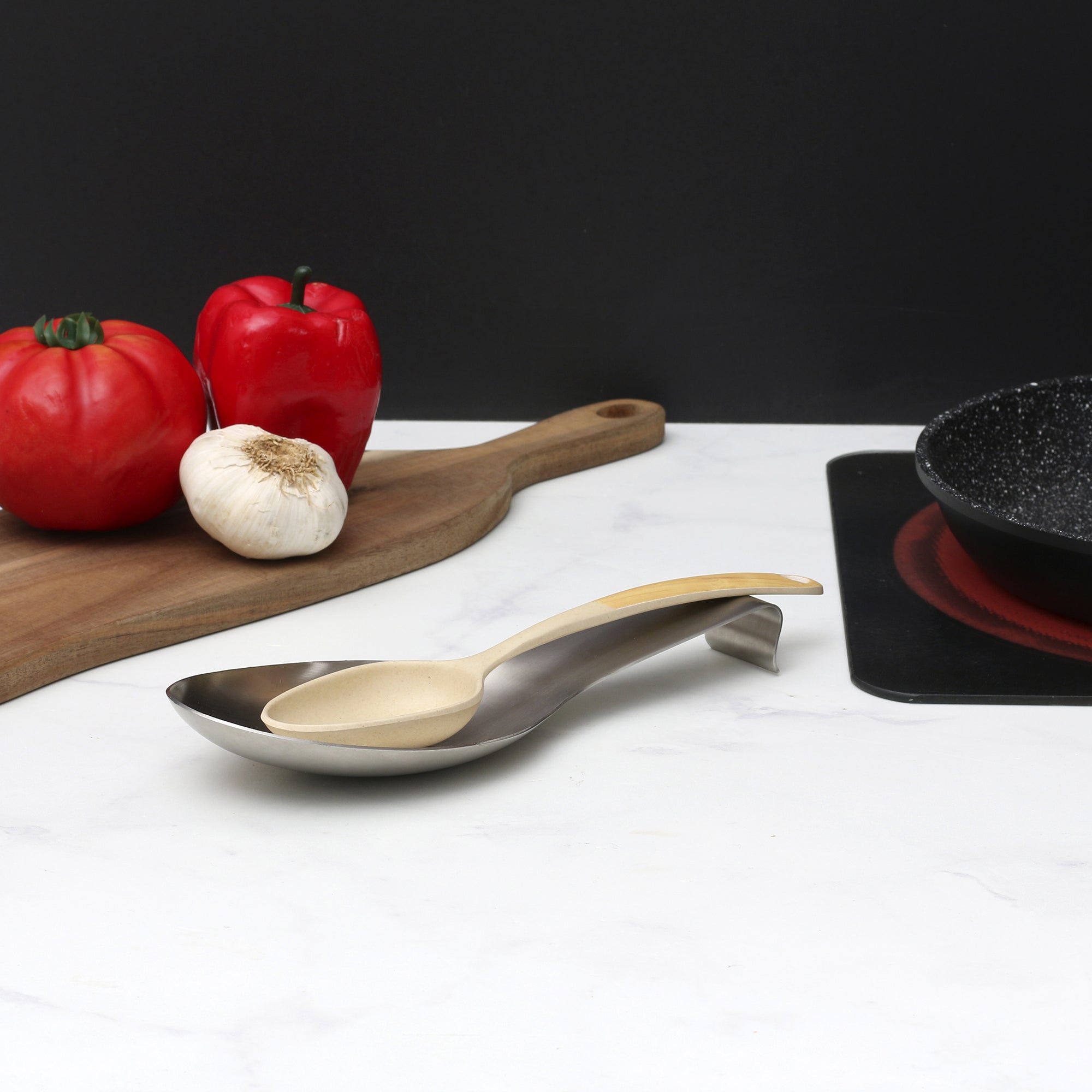 Repose-Cuillère Inox 20 Cm - Support Cuillère Cuisine