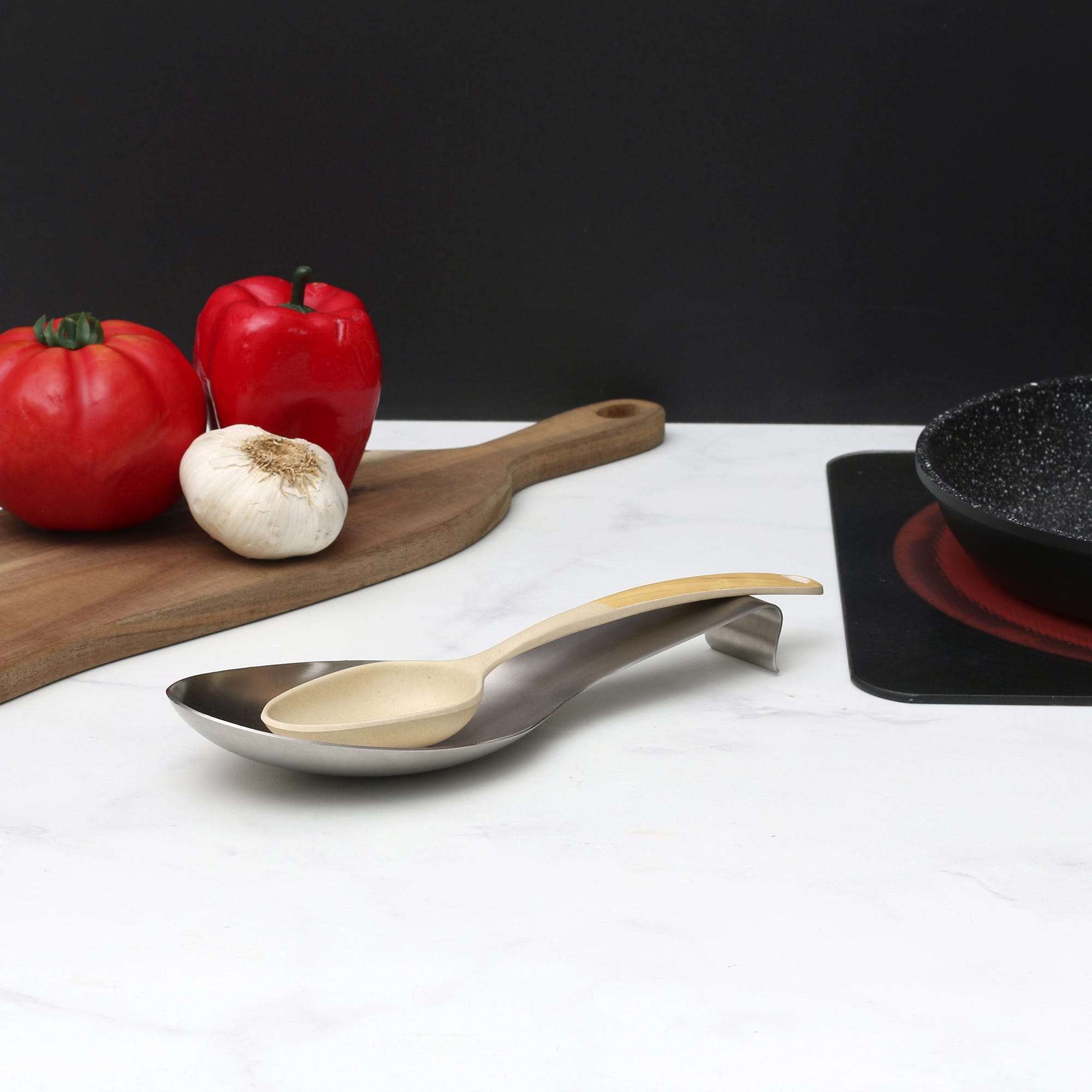 Repose-Cuillère Inox 20 Cm - Support Cuillère Cuisine