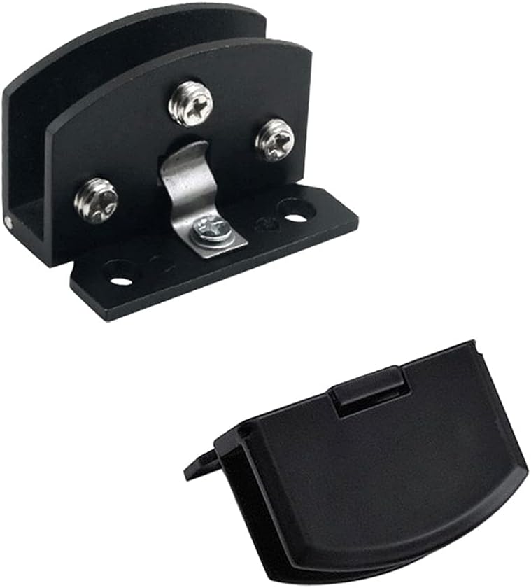 Cerniera per porta in vetro, 2 pezzi, cerniera per mobili, cerniera per porta in vetro, cerniera per mobile da cucina, adatta per vetri spessi 5-8 mm - 5