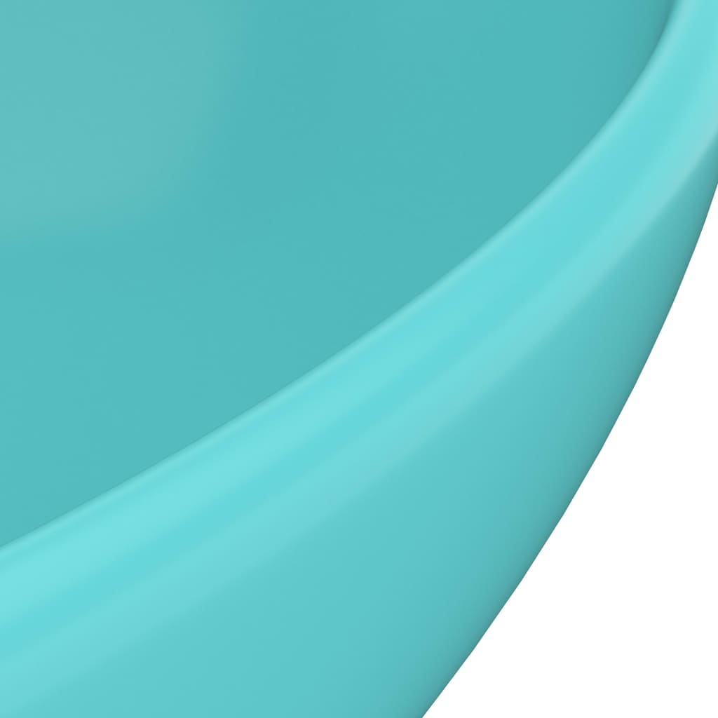 Maison Exclusive - Lavandino Lusso Ovale Verde CMaison Exclusive - aro Opaco 40x33 cm in Ceramica - 5