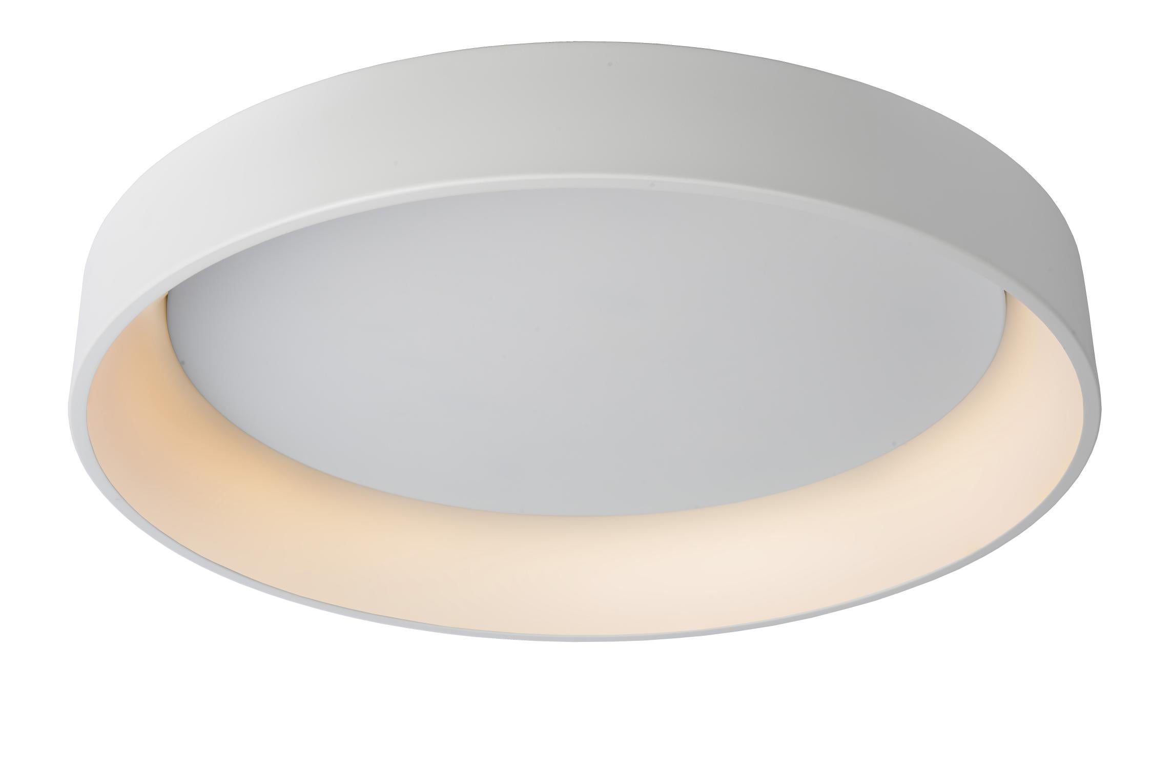 Plafon okrągły TALOWE LED 80W Ciepła biel 4800lm biały wym:13x80x80cm IP20 Lucide