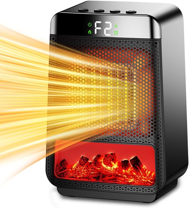 Riscaldatore ausiliario per uso interno, riscaldatore elettrico rapido in ceramica da 1000 W, 2 modalità