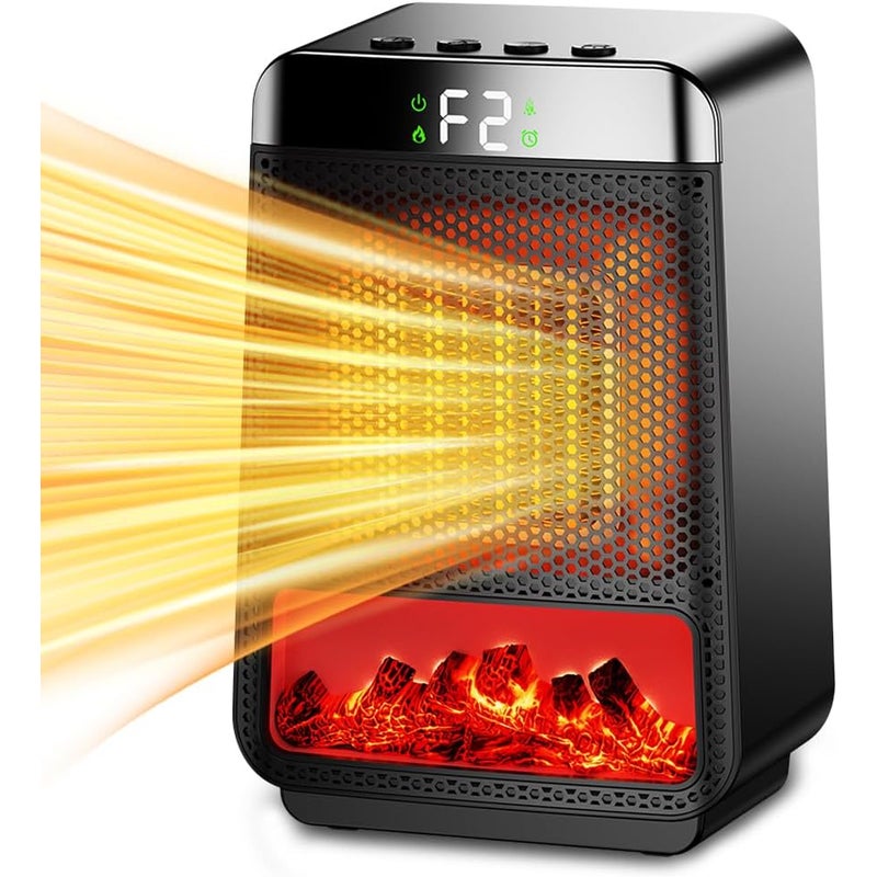 Dodatkowy grzejnik do użytku wewnętrznego, ceramiczny, szybko nagrzewający się grzejnik elektryczny o mocy 1000 W, 2 tryby