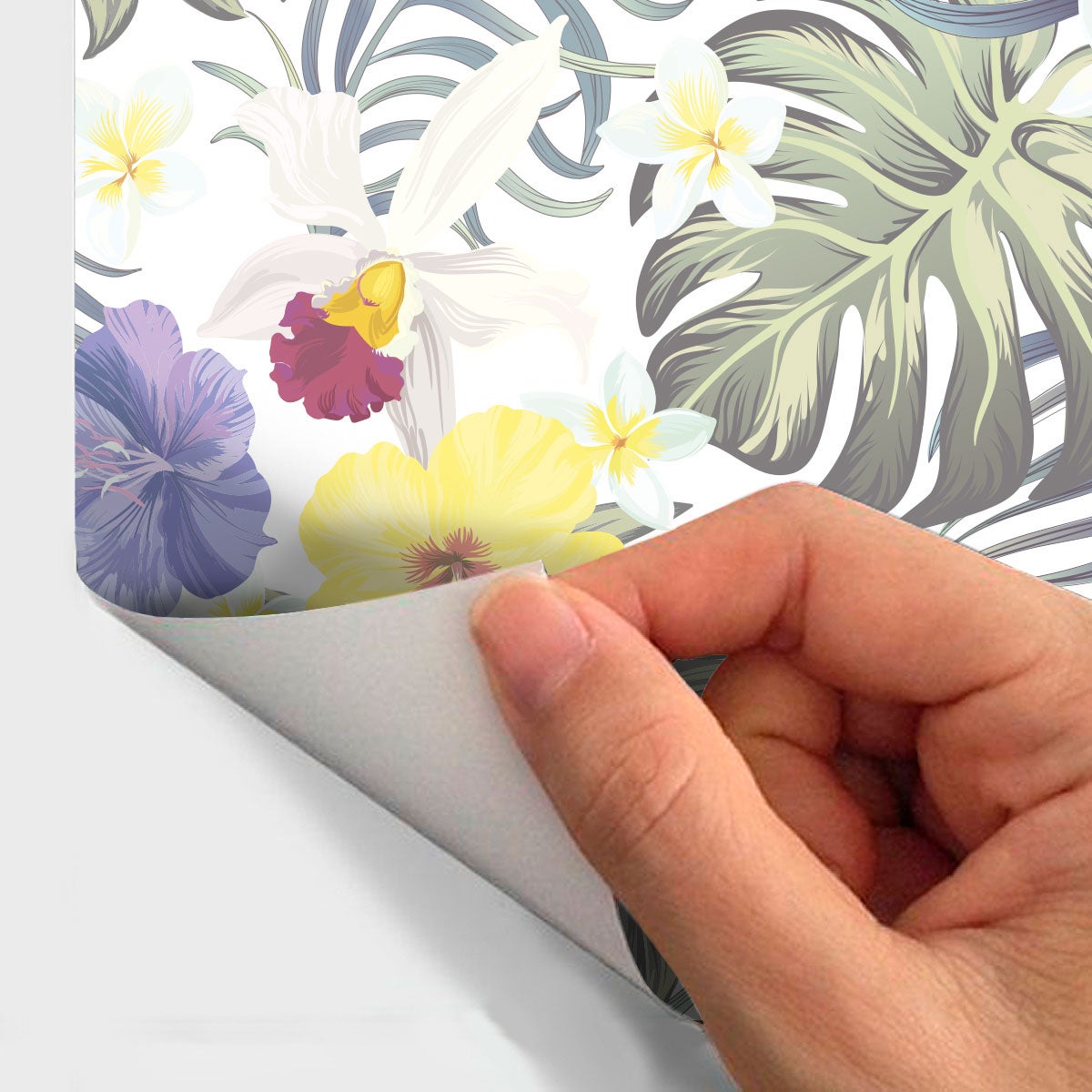 Adesivo carta da parati tropicale Futaleufu - Sticker adesivo - adesivi murali - 40x40cm - 4