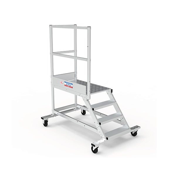 Plateforme roulante 4 marches - Hauteur max. de travail 2.80m - PTF104G