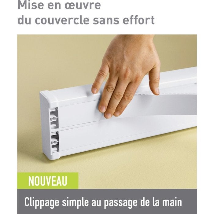 Goulotte double à clippage direct - 50 x 145 mm - Mosaic - Legrand - 6