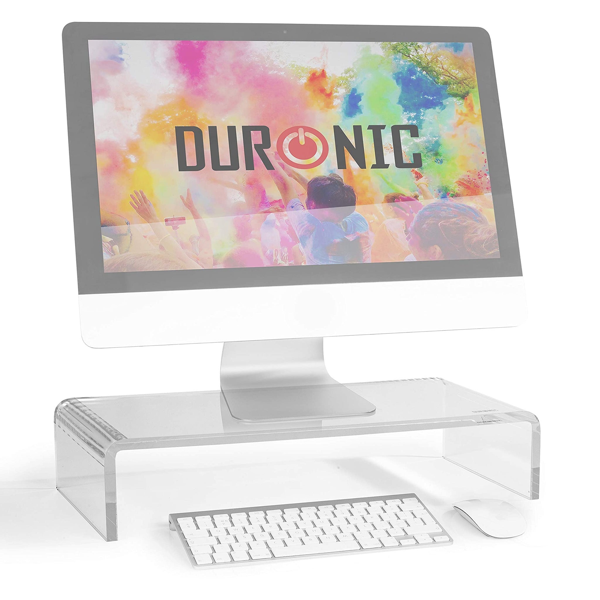 Supporto Laptop Scrivania Supporto Cm 60x40 Alzata Rialzo Monitor In Plexiglass Trasparente Rialzo Monitor Da Scrivania