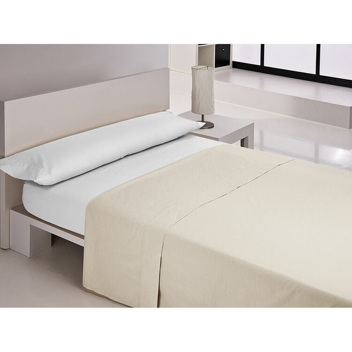 Sábana encimera happy home mix colors beige cama de 180