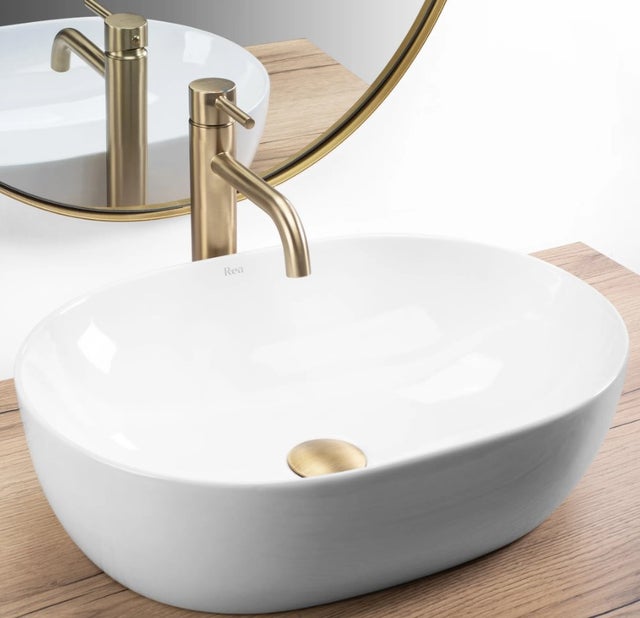 Umywalka Nablatowa Rea Lisa Biały 49 X 35