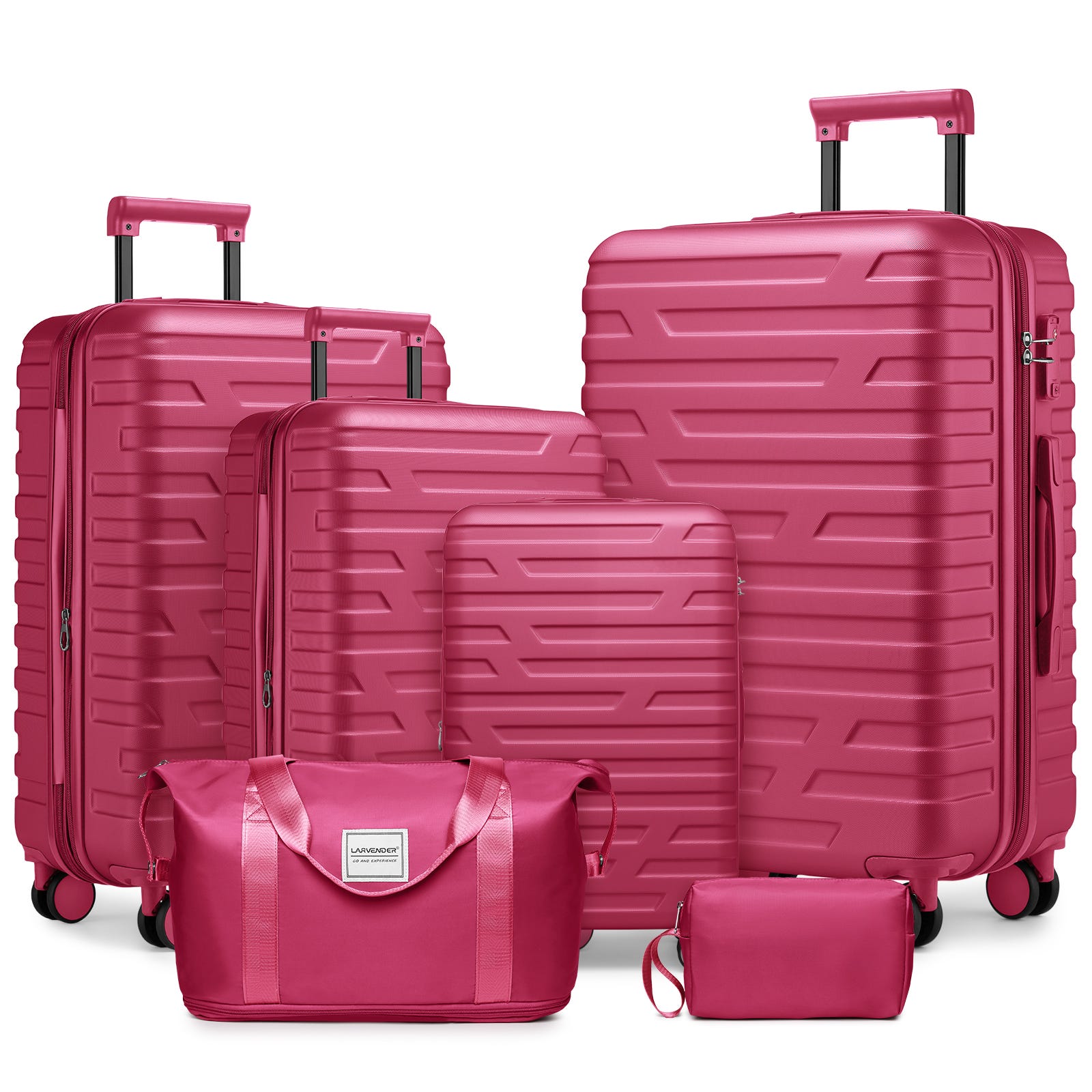 Set De 3 Valises-Bagages Abs Rigide À 4 Roulettes Pivotante Avec Serrure Tsa Intégré (Bleu Ciel Set De 3 Valises-Bagages Abs Rigide À 4 Roulettes Pivotante Avec Serrure Tsa Intégré (Bleu Ciel
