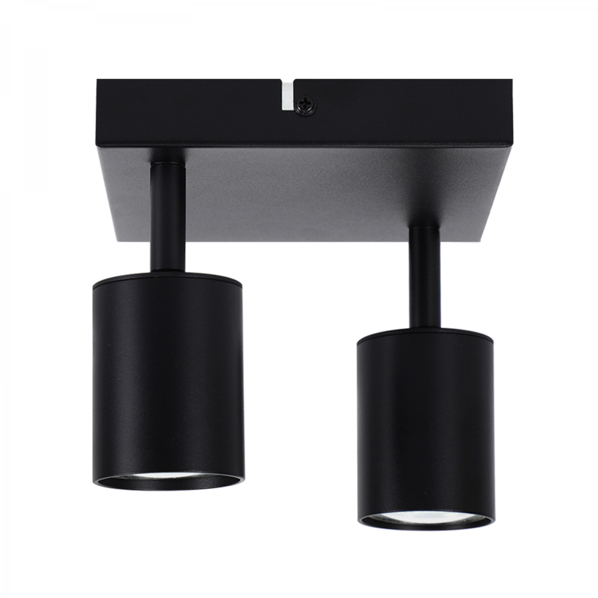 NETTLIFE Spot de plafond salon 2 ampoules noir GU10 plafonnier pivotant spot intérieur moderne pour chambre cuisine - 7
