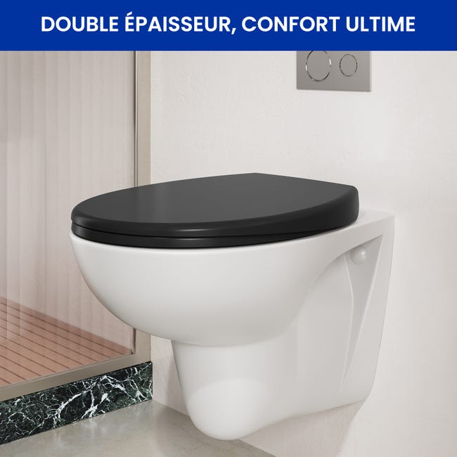 Abattant Wc Avec Système D'Abaissement Automatique, Lunettes, Couvercle Abattant Wc Avec Système D'Abaissement Automatique, Lunettes, Couvercle