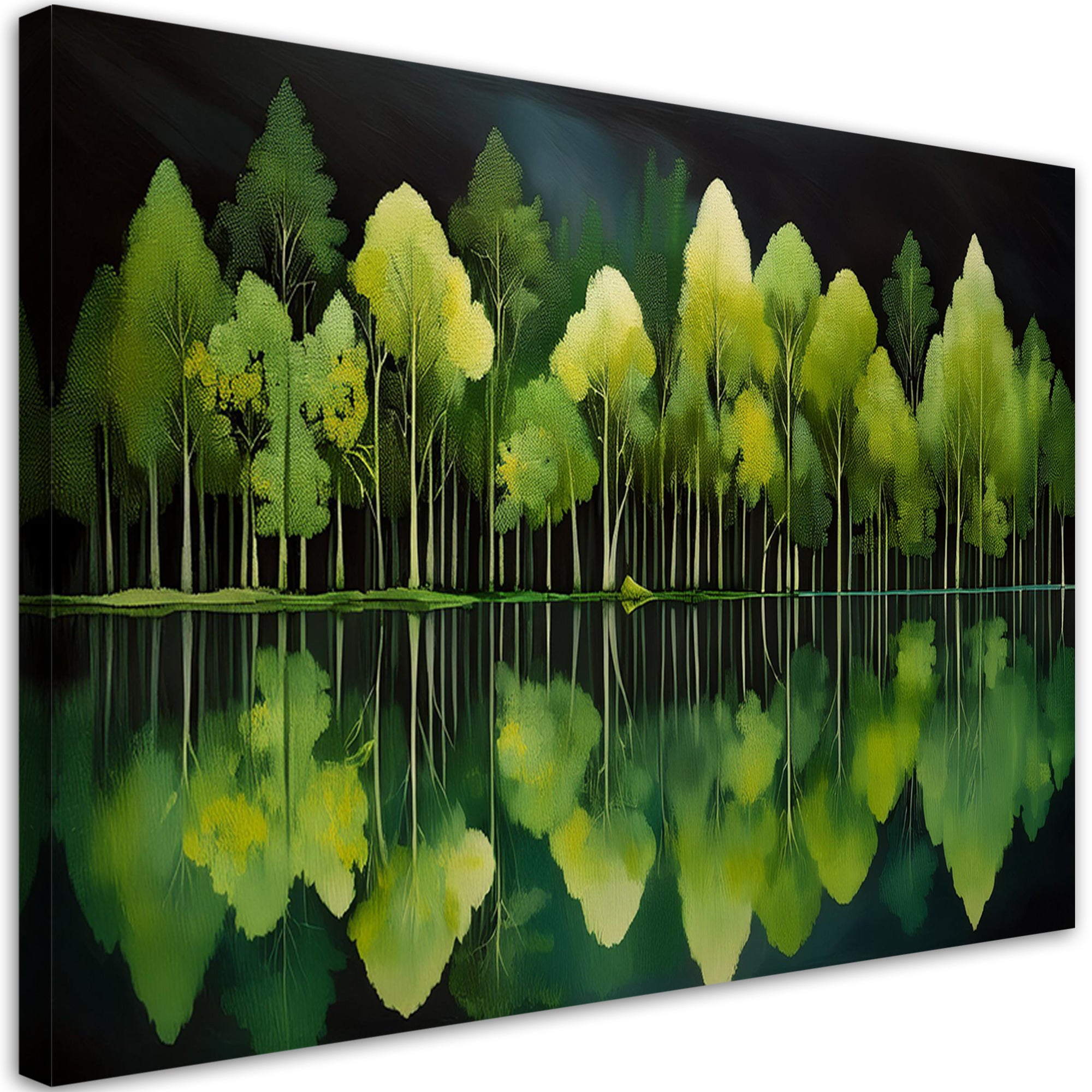 Obraz na płótnie, Las Natura Zielony Krajobraz 90x60
