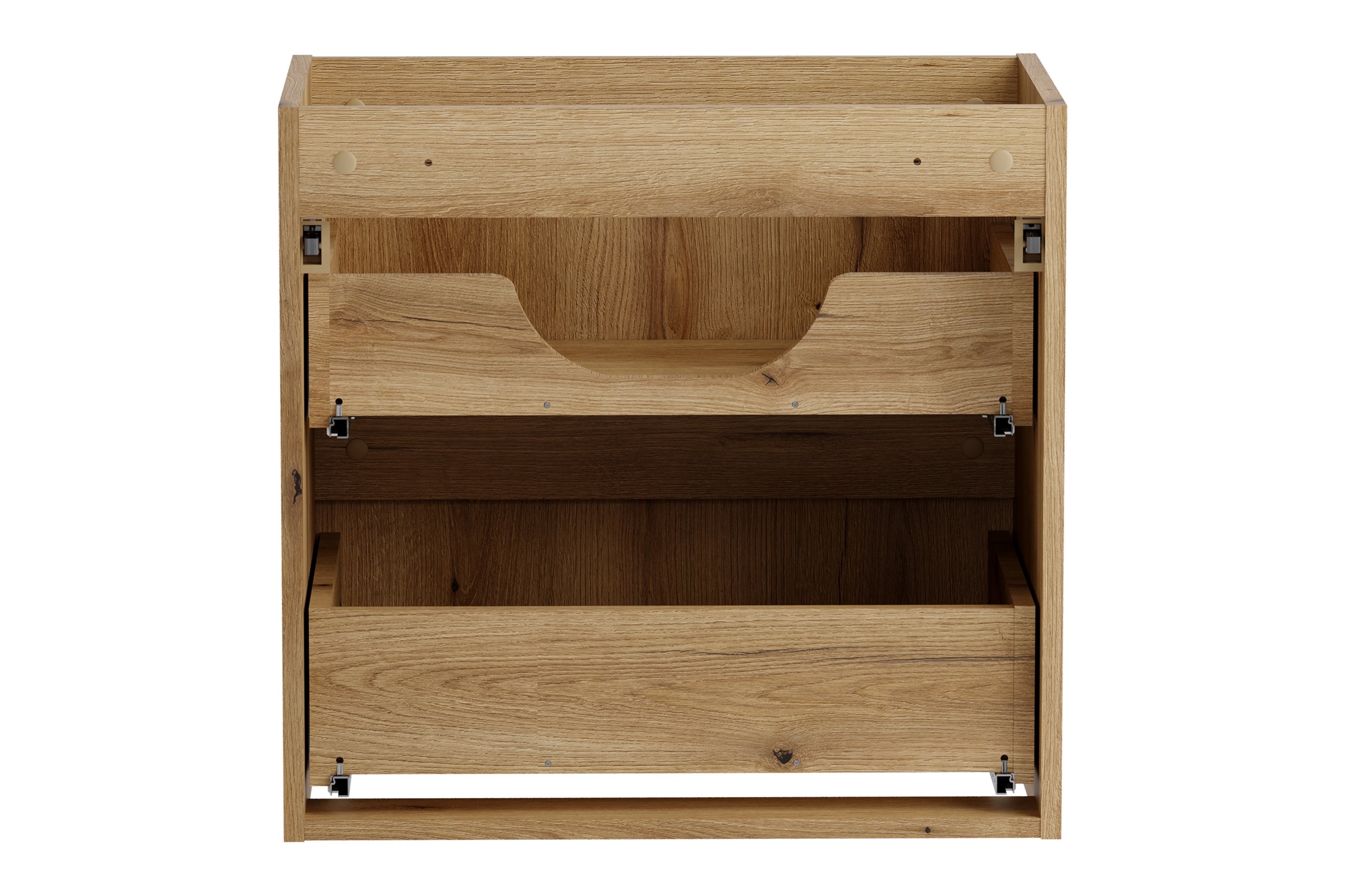 Szafka łazienkowa Nova Coast Evoke 60 cm dab 2 szuflady ryflowana - 4