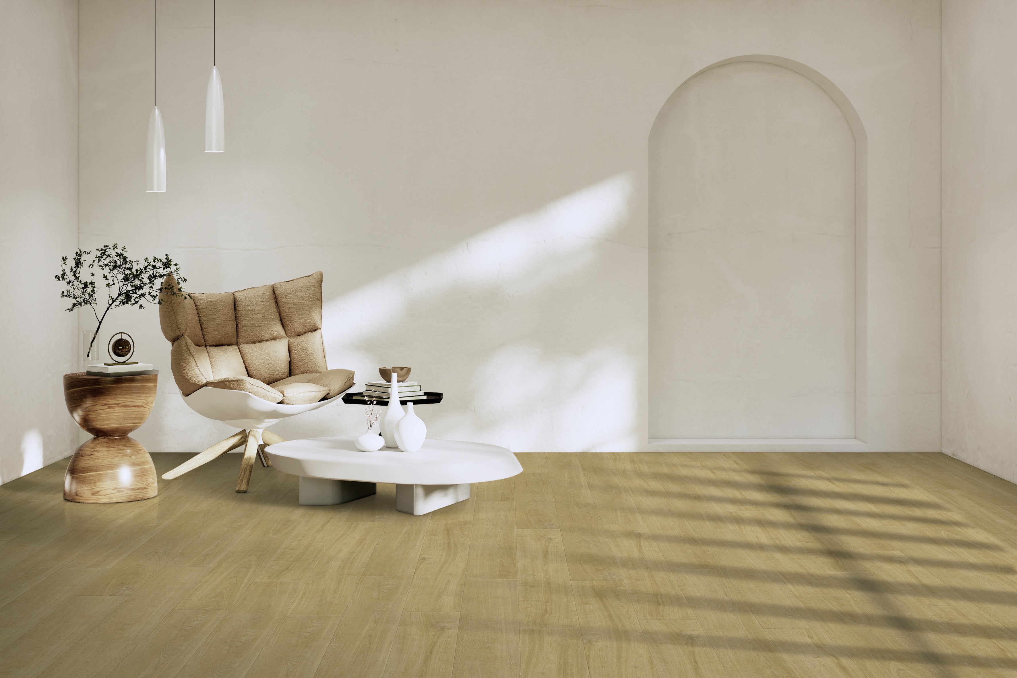Lame PVC autoplombante sous-couche intégrée effet bois madera miel GERFLOR Senso Unik - 4