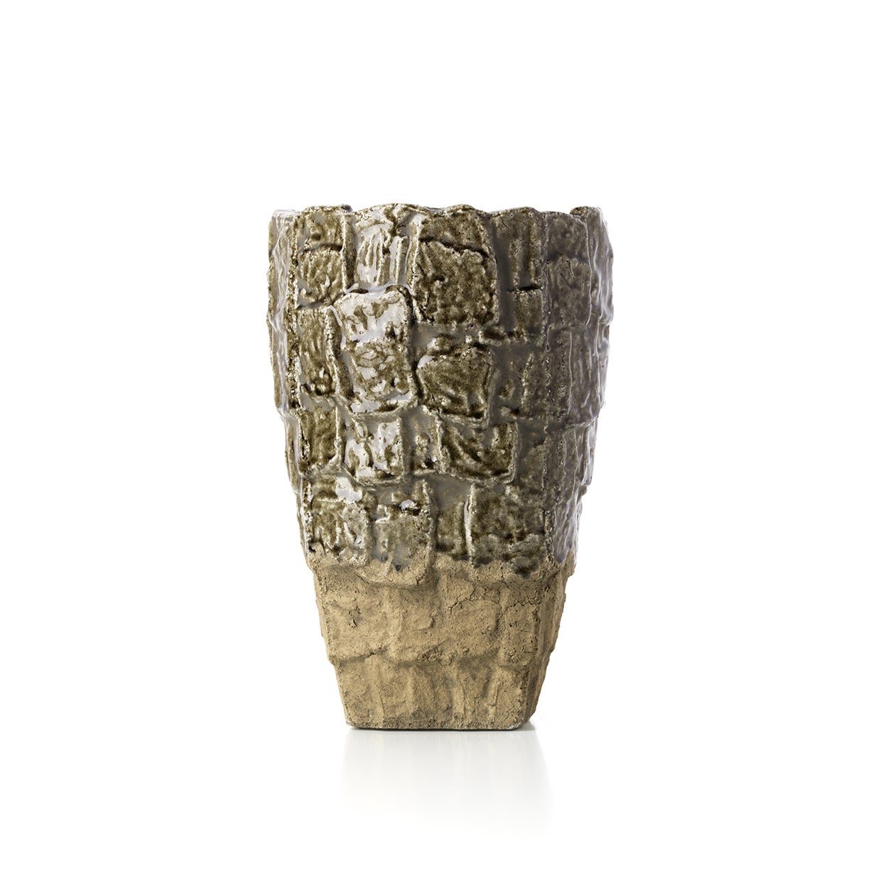 Le Vase Texture Roche - Pierre Grise - L | Leroy Merlin