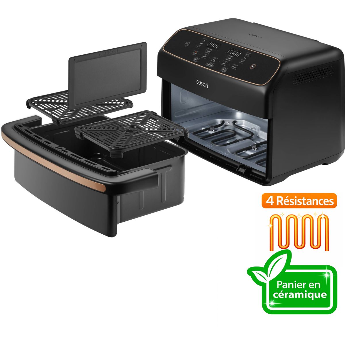 Freidora de Aire Cosori Dual Blaze Twinfry Compact 8.6L 2700W Cesta Divisible - 2