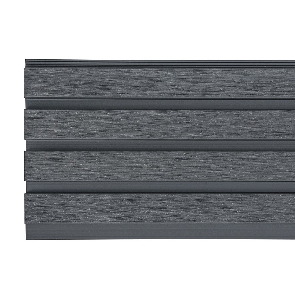Home Deluxe - Revêtement de façade en WPC DUVAR - Couleur : anthracite, dimensions : 2 m² env. 190 x 21,9 x 2,6 cm, matériel de montage inclus I - 7