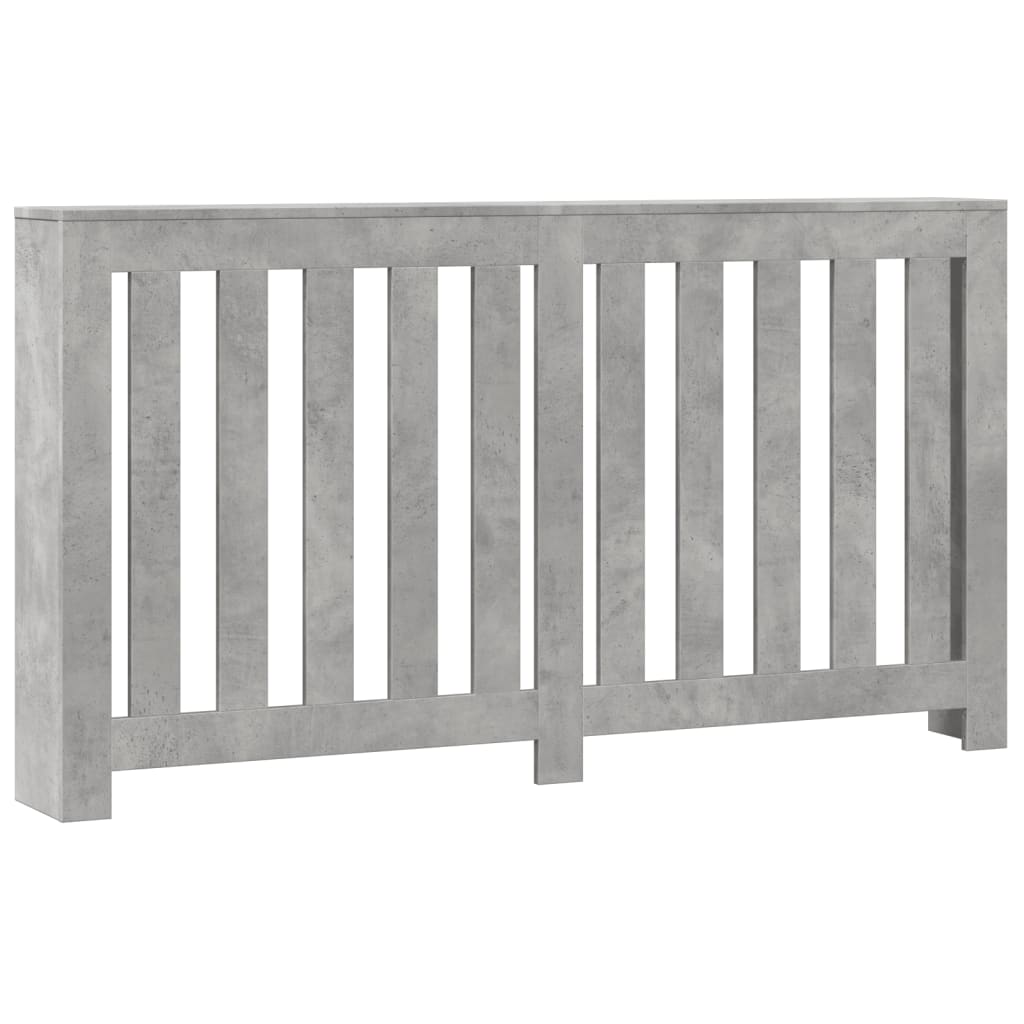 Cubierta de radiador madera color gris hormigón 149x20x82 cm - comfortxl