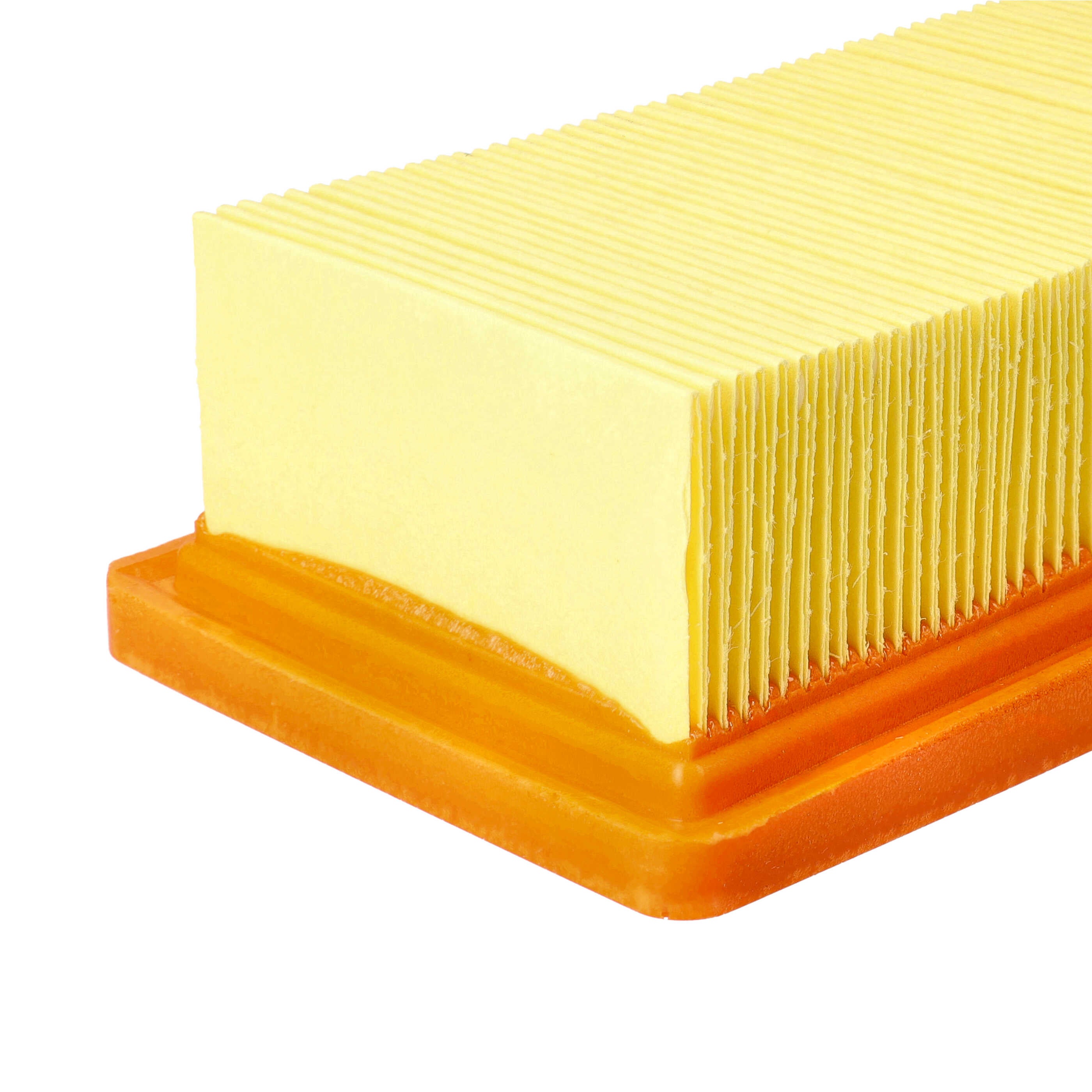 vhbw Filtre plissé plat compatible avec Kärcher AD2, AD 2 Battery, AD 2 Battery Set aspirateur - Élément filtrant - 5