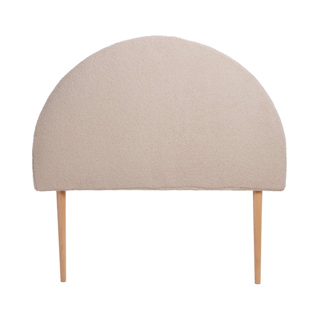 Tête de lit rembourrée pour enfant en tissu teddy MOON