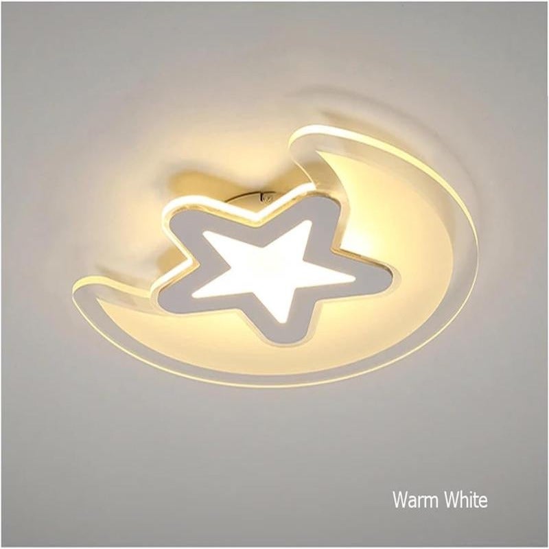 Modern LED ceiling light for children with dimmable remote control for ...