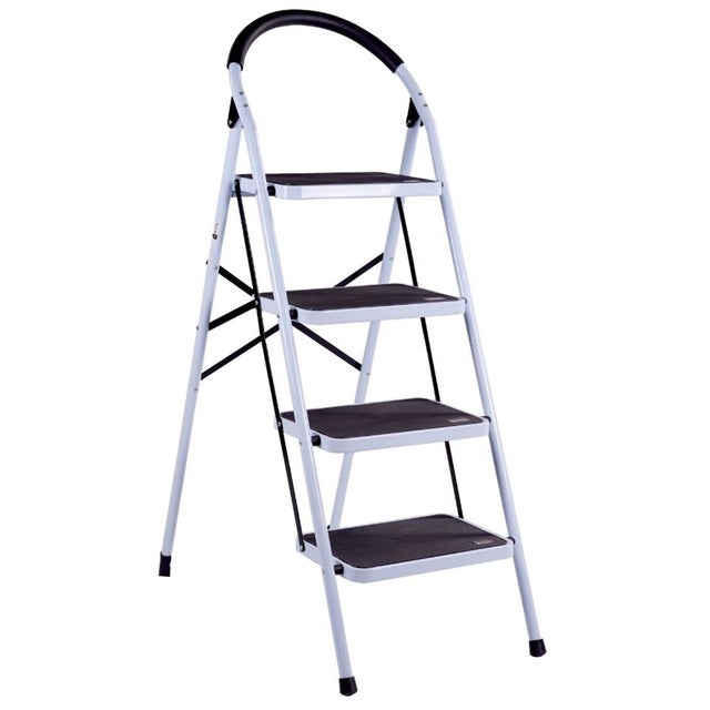 Escabeau aluminium - 3 marches extra-larges - ATOM