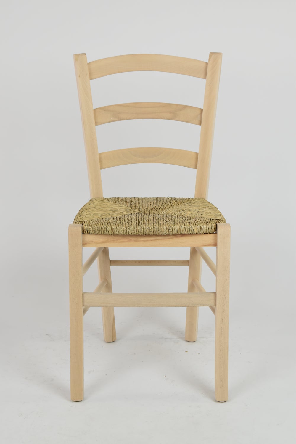 Tommychairs - Set 4 chaises VENICE cuisine, bar et salle à manger, structure en bois de hêtre poli, non traité, 100% naturel et assise en paille - 3