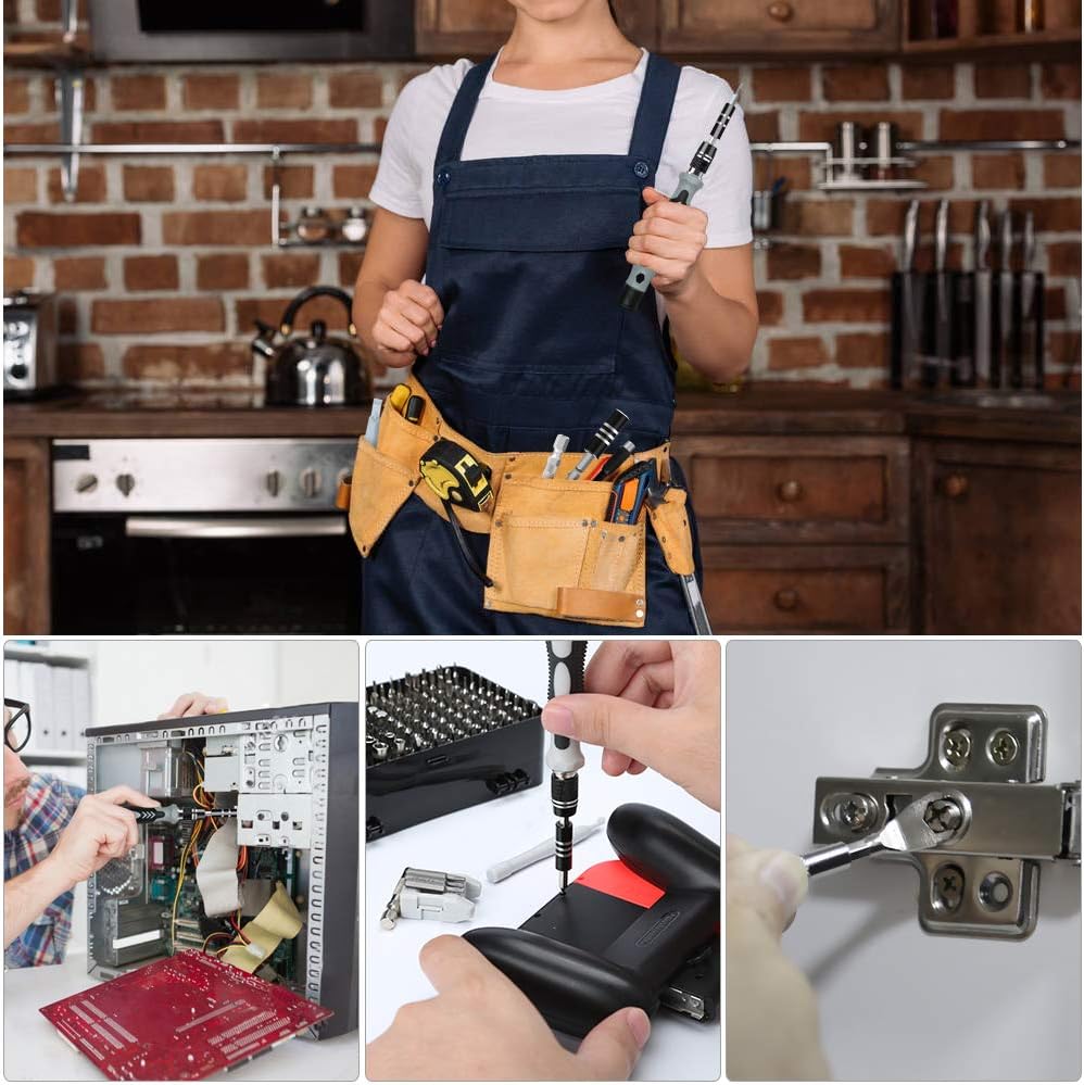 Kit di memoria magnetica mini cacciavite di precisione 138 in 1 per fissare laptop, iPhone, PC, Macbook, Xbox - 5