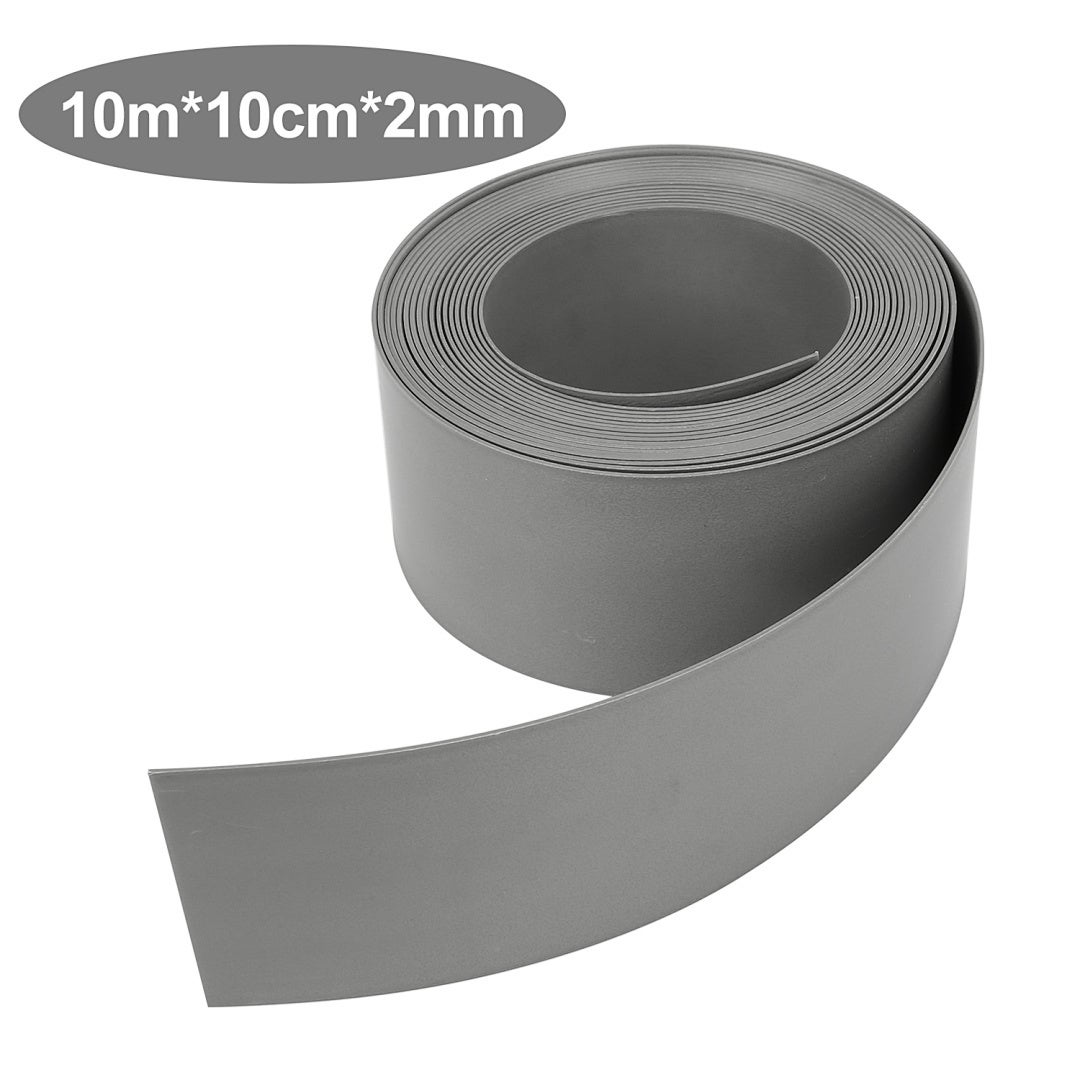 Obramowanie ogrodowe z PE Elastyczna DIY Obramowanie trawnika 2 mm Obramowanie kostki brukowej szare 1000 x 10 x 0.2 cm