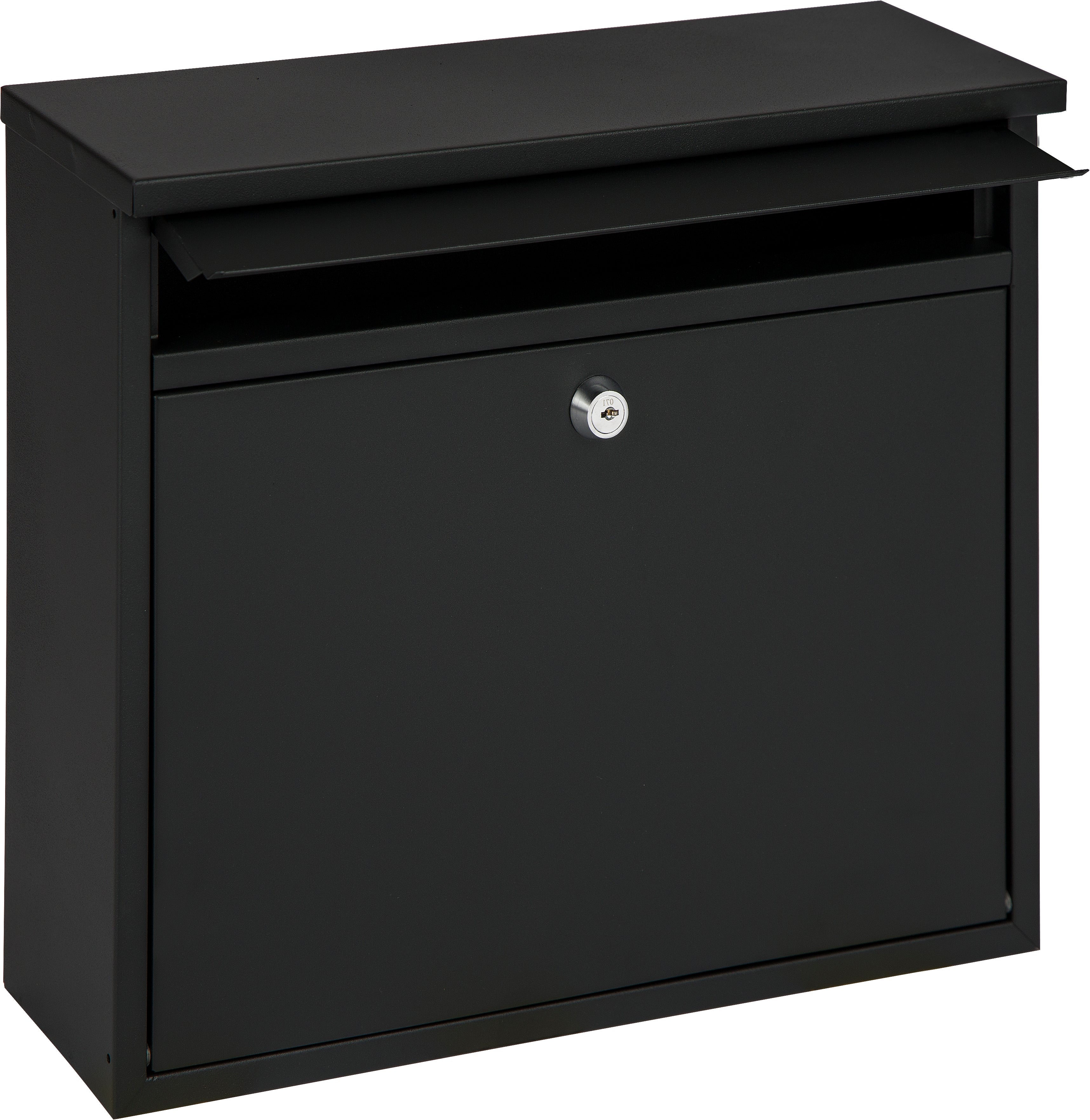 Boite aux lettres PRACTO Toronto mat noir 31x36x10 cm - 2