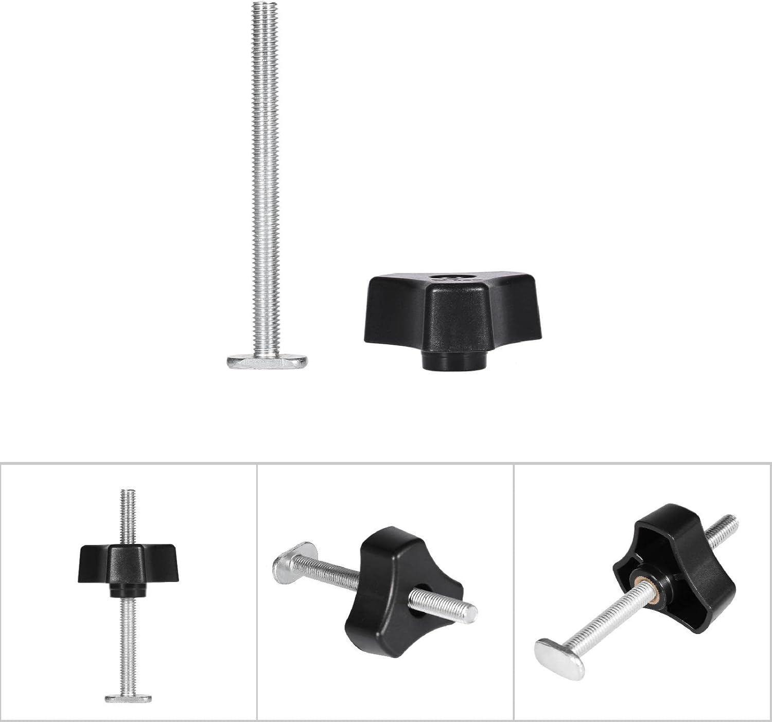 Morsetti a T M8, Morsetto a T in metallo a sgancio rapido, Morsetto a T in metallo a sgancio rapido, Utensile per lavorazione del legno - 4