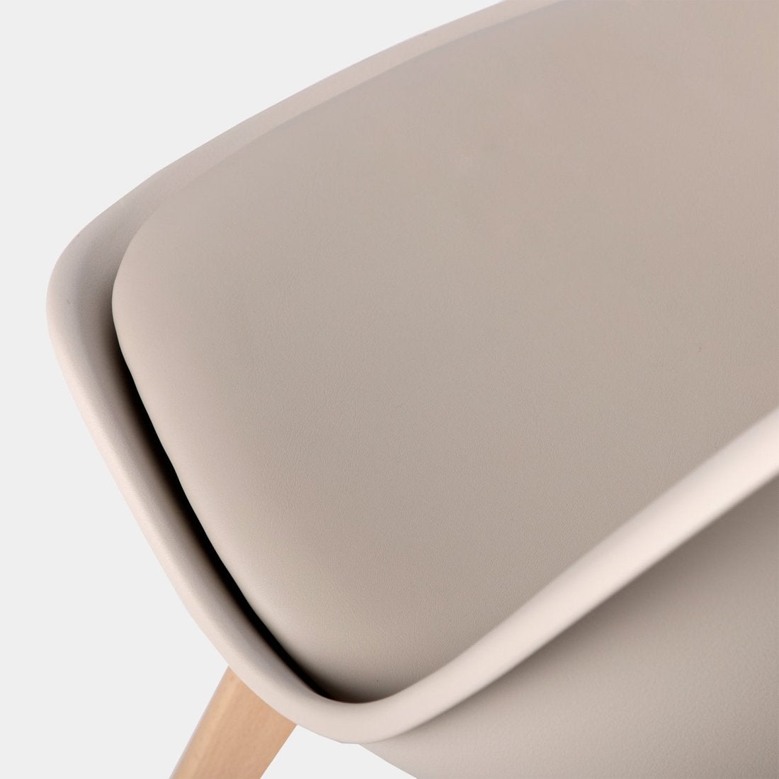 Chaise en polypropylène beige Kler - 9