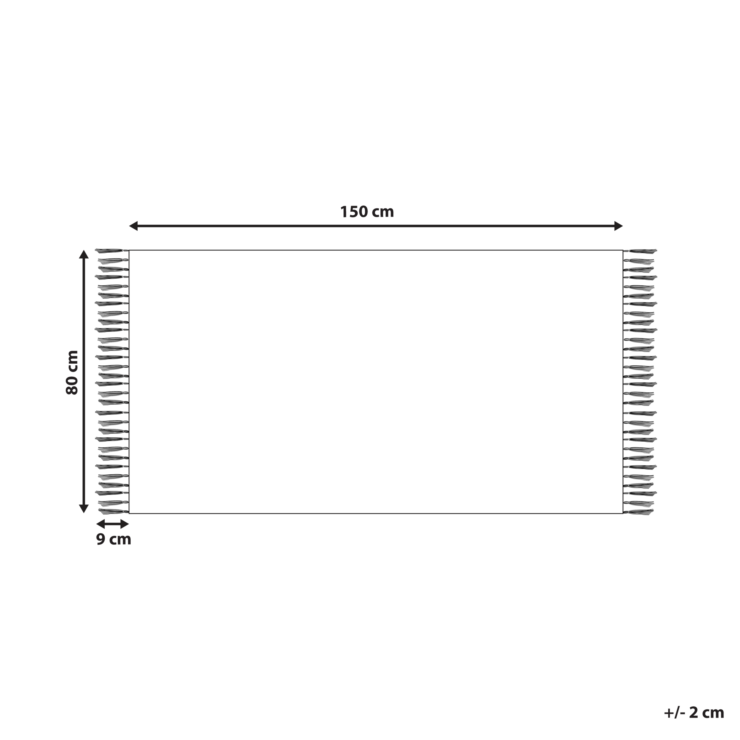 Tappeto viscosa viola e bianco 80 x 150 cm AKARSU - 3