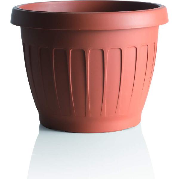 Pot De Fleurs Méditerranéen PAMEX 60 Cm - Couleur Terre Cuite, En Polypropylène, Pour Intérieur Et Extérieur