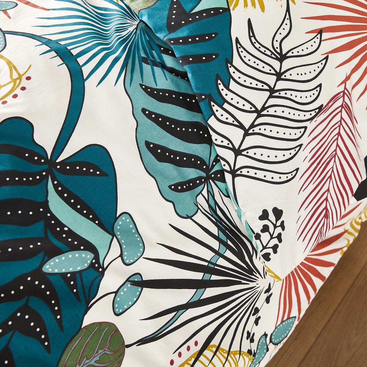 Housse de couette percale coton, Macara Jungle - Imprimé - 260 x 240 cm - 4