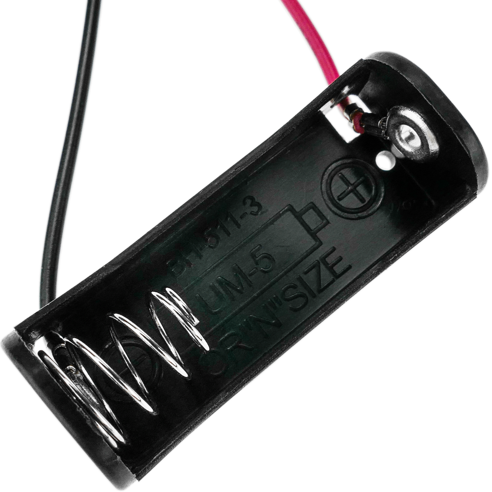 Battery compartment. Porte-pile plat pour 1 pile A23 8LR932 MN21 V23GA LR23 12V - 2