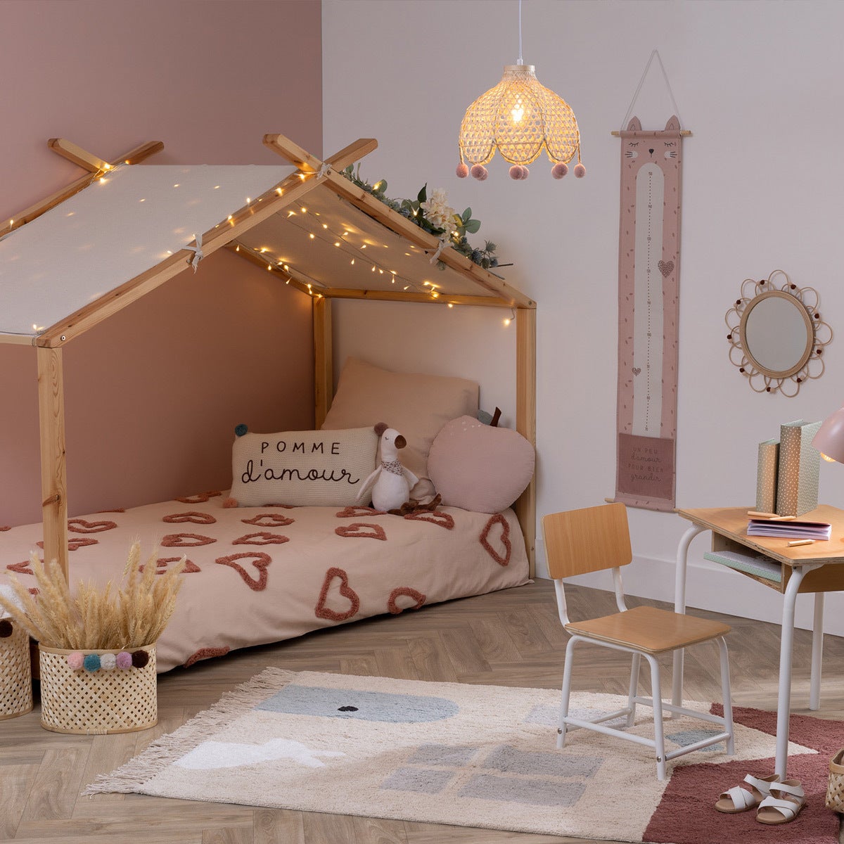 Suspension enfant - bambou et métal - H22 cm - Atmosphera créateur d'intérieur - 2