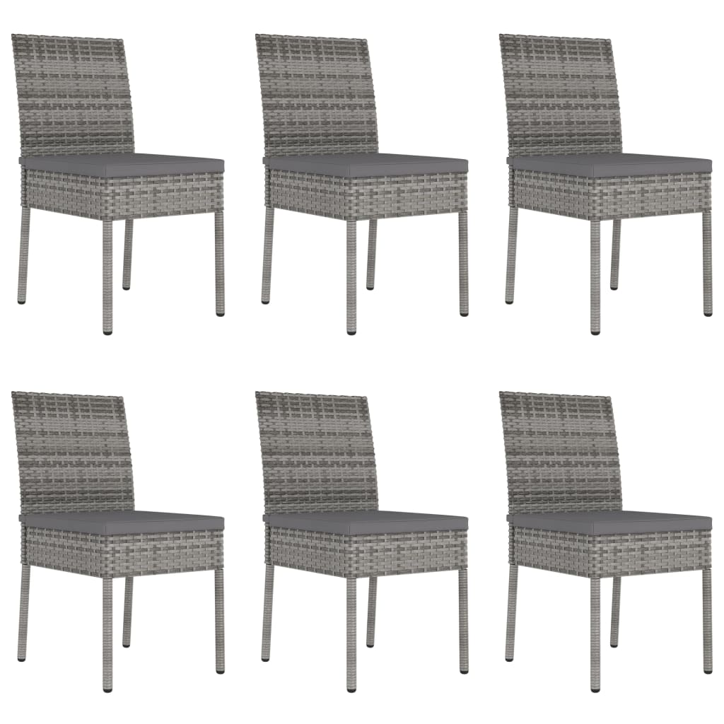 Maison Exclusive - Set da Pranzo da Giardino 7 pz in Polyrattan Grigio - 7