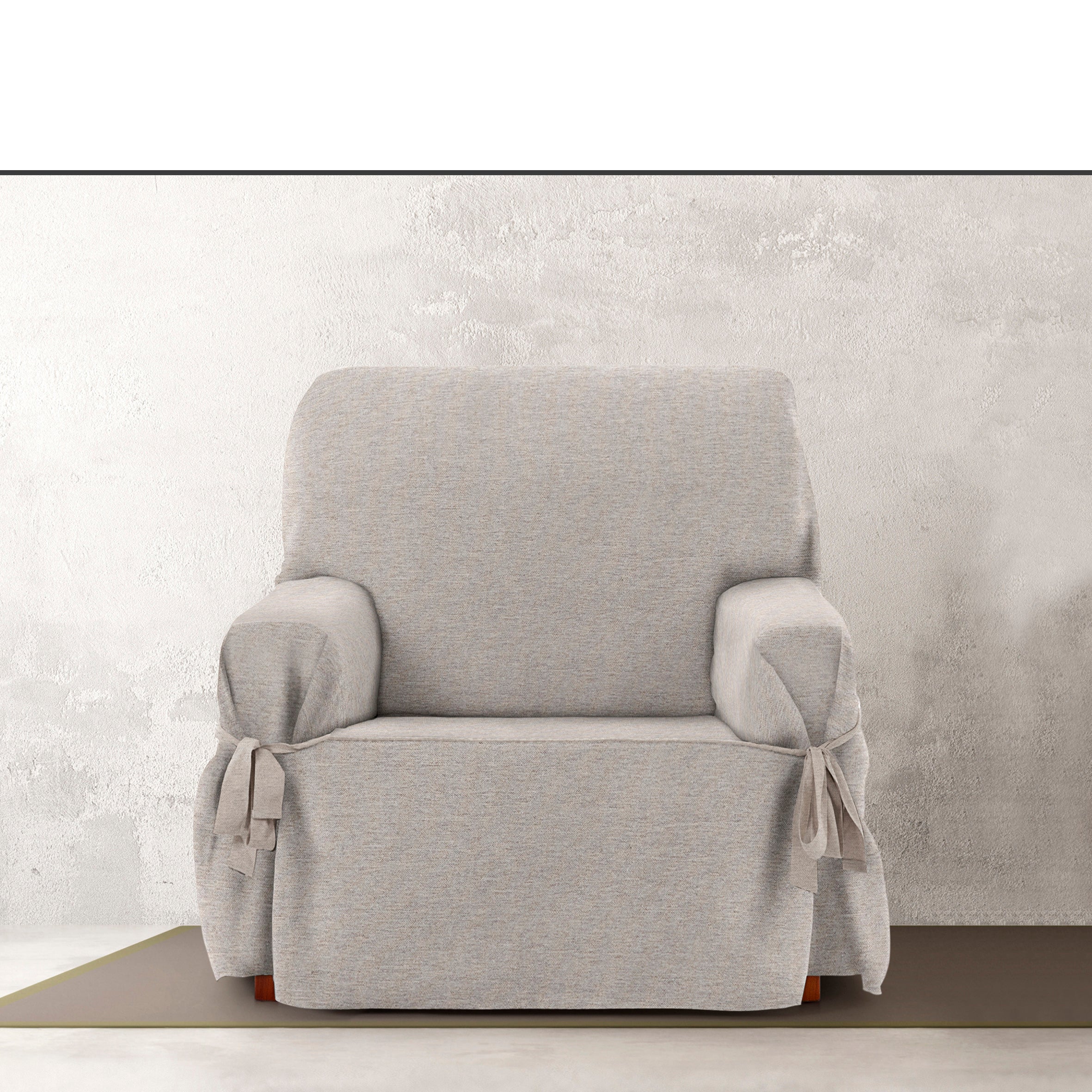 Housse de fauteuil Valeria universel lin 80 * 120 cm - 3