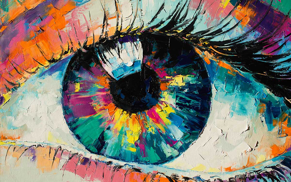 Cuadro make up eye - 80x50cm - made in france