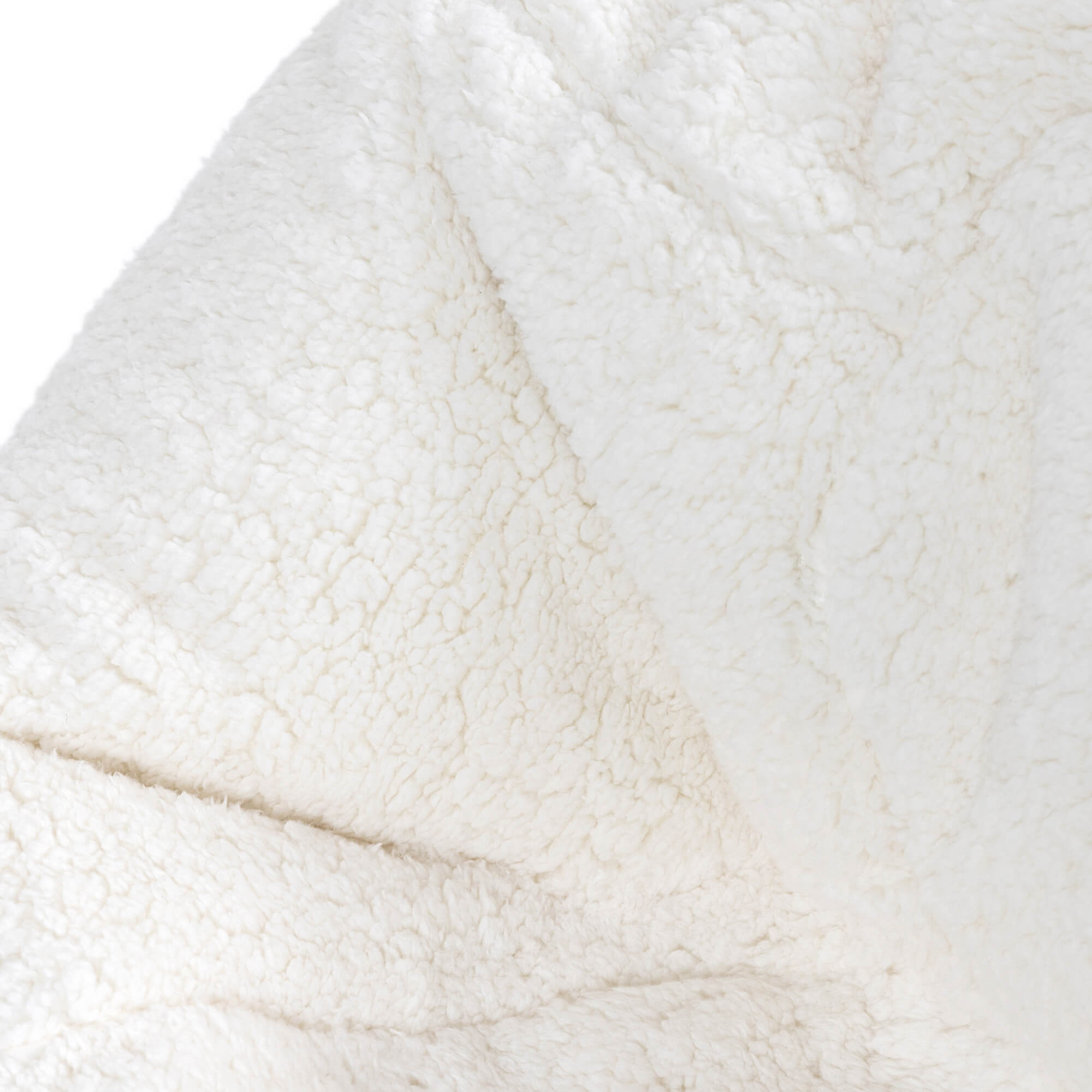 Pouf fauteuil classique large enfant Icon en polaire crème, chambre, salon, 80x80cm Oeko-Tex® - 5