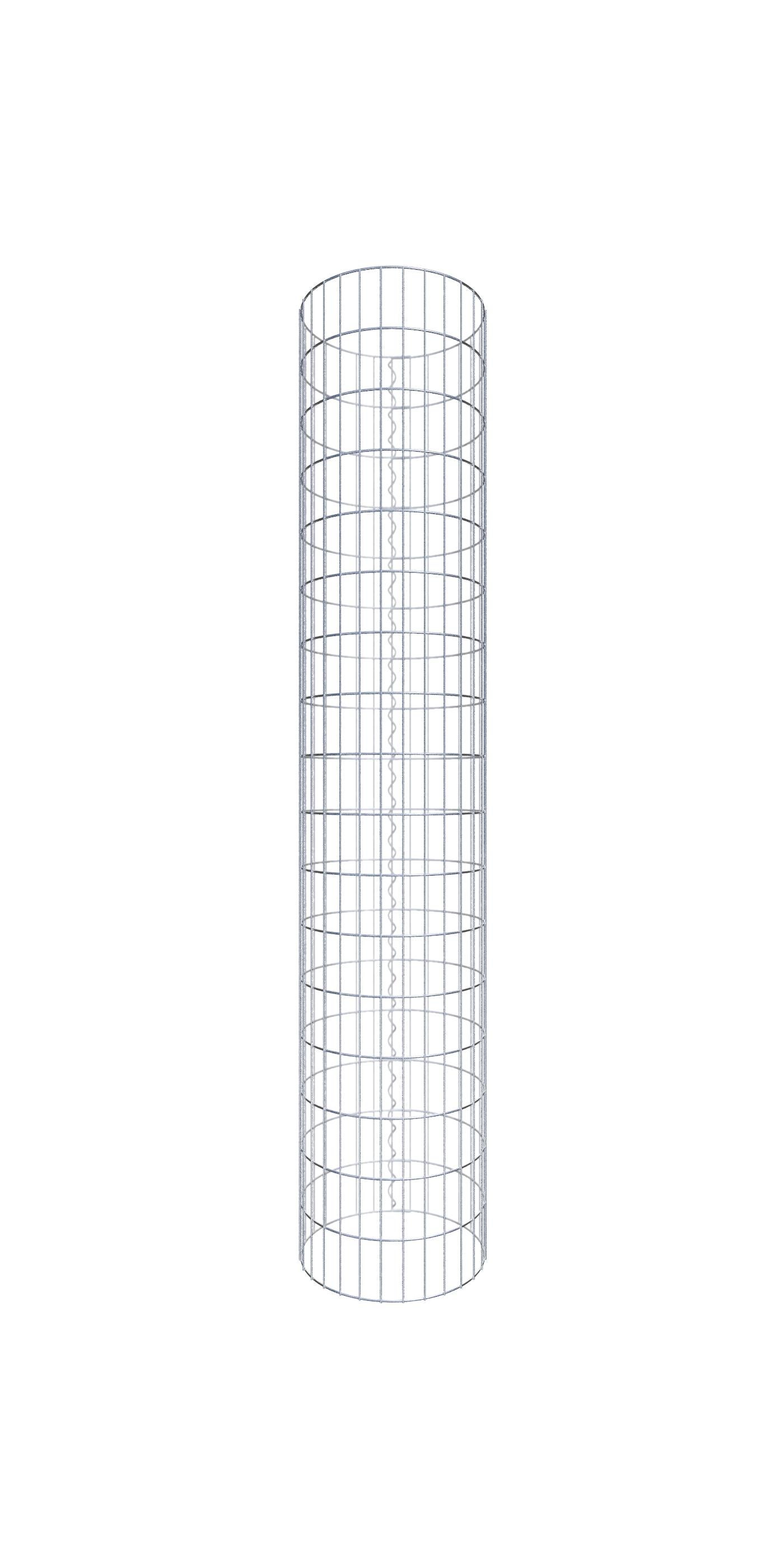 Kolumna gabionowa o średnicy 47 cm, okrągła MW 5 x 10 cm - Wysokość: 1,70 m