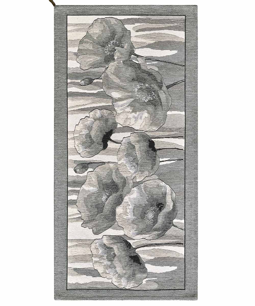 Dywan welurowy antypoślizgowy AMSTERDAM, 55 x 115 cm, szary | GalleriaFarah1970